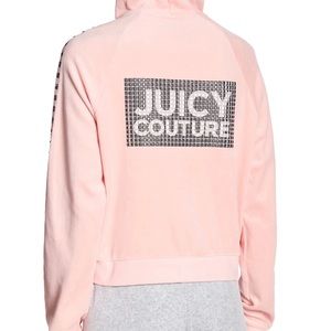 Juicy Couture👑Track Velour Studded Cropped Jacket